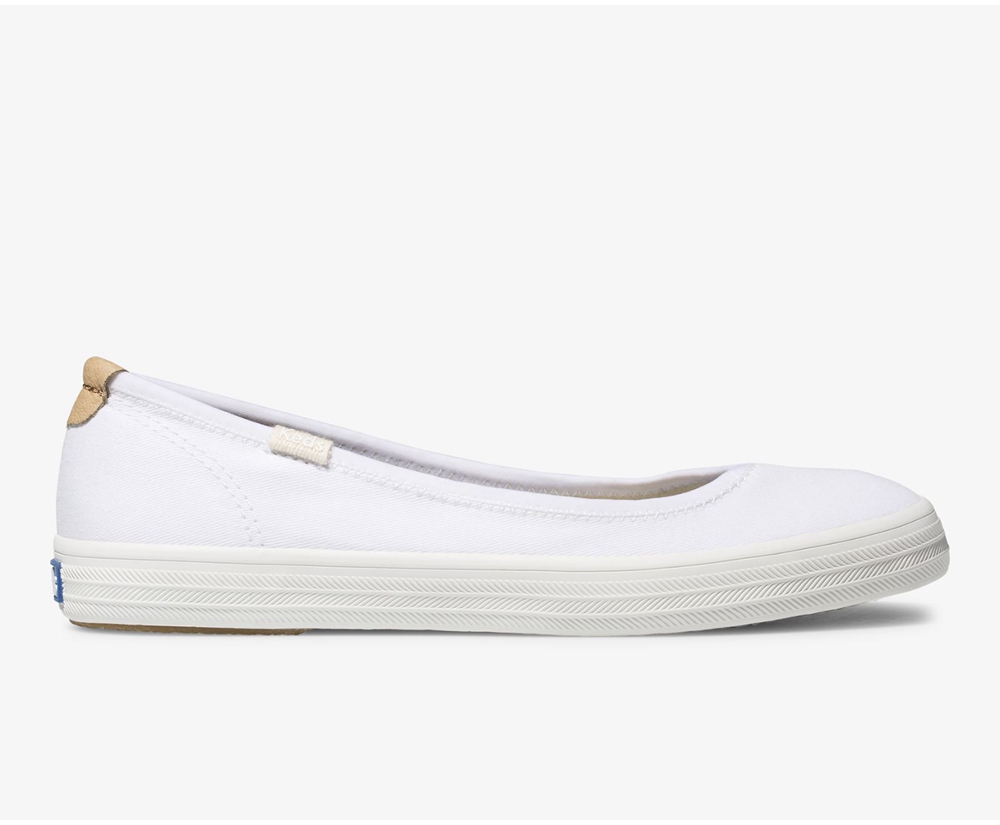 Slip On Γυναικεια - Keds Bryn - Λευκα - TMPWE4106